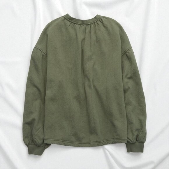 NEW!!! AERIE OLIVE OVERSIZE EASY STREET SWEATSHIRT - SIZE M - Picture 4 of 7